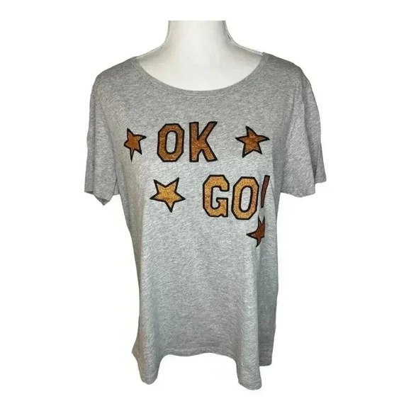 NEW Scotch & Soda Size 3 (Large) Gray Ok Go Star Tee NWT - Picture 1 of 7